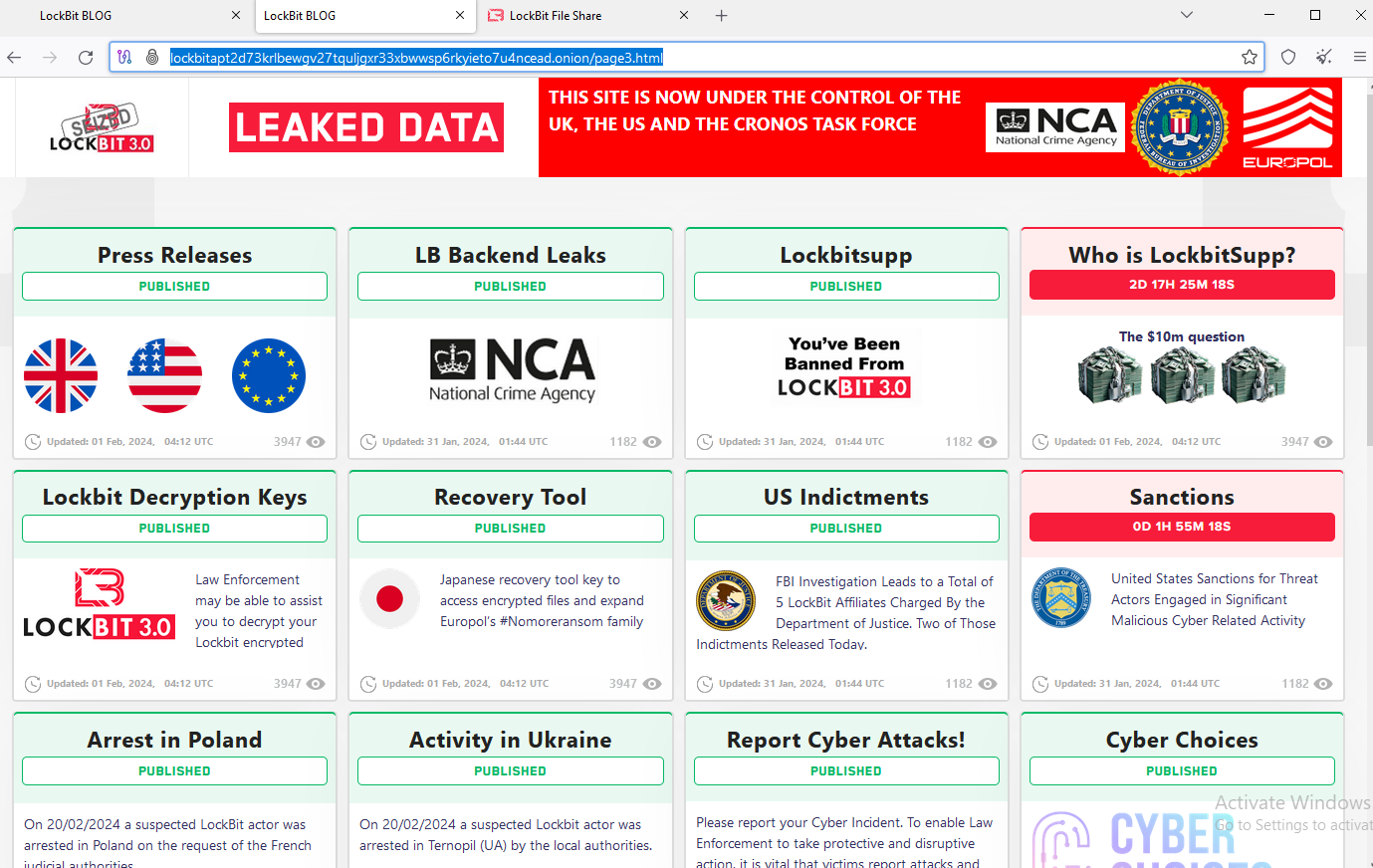 Feds Seize LockBit Ransomware Websites, Offer Decryption Tools, Troll Affiliates – Krebs on Security