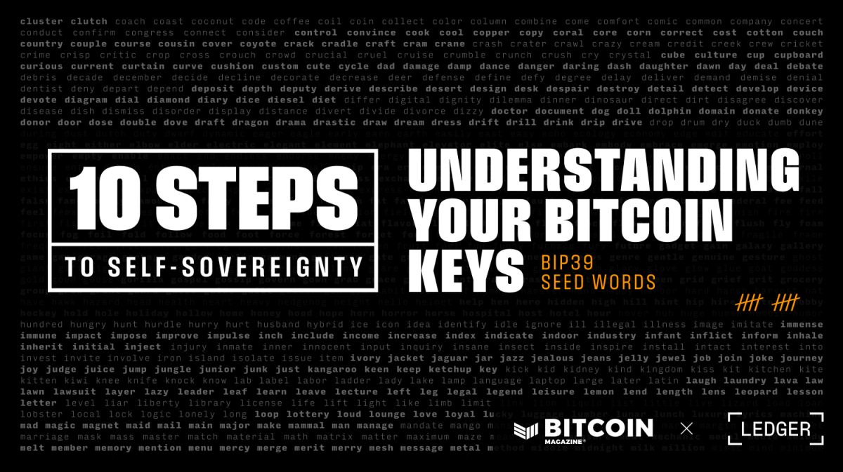 Understanding Your Bitcoin Keys: Bip39 Seed Words