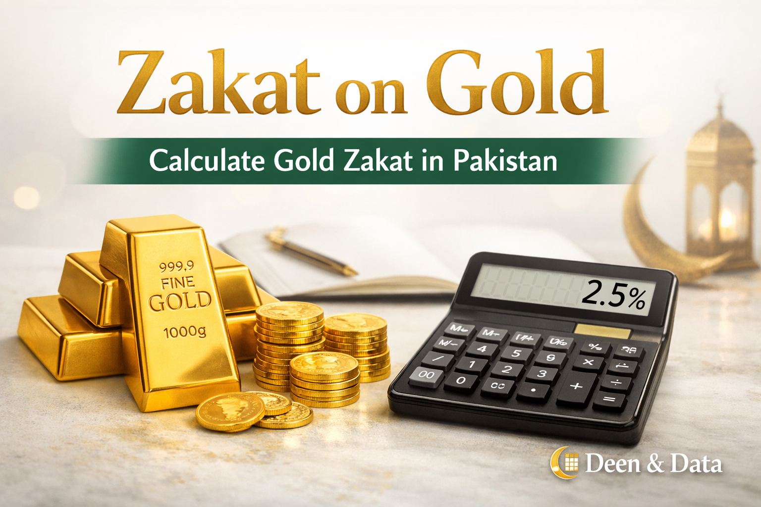 Zakat on gold calculator to calculate gold Zakat in Pakistan according to Nisab
